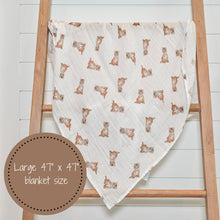 Load image into Gallery viewer, LollyBanks - Tiger Cub Baby Swaddle Blanket