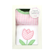 Load image into Gallery viewer, 3 Marthas Tulip Bib & Burp Set