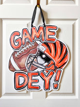 Load image into Gallery viewer, Cincinnati Bengals Game Dey Door Hanger -Who Dey Bengals