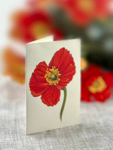 Load image into Gallery viewer, French Poppies Pop-up Greeting Card
