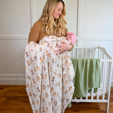 Load image into Gallery viewer, LollyBanks - Woof Woof Baby Swaddle Blanket