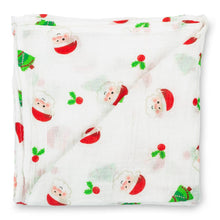 Load image into Gallery viewer, LollyBanks - Santa Claus is Coming to Town Christmas Baby Swaddle Blanket