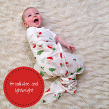 Load image into Gallery viewer, LollyBanks - Santa Claus is Coming to Town Christmas Baby Swaddle Blanket