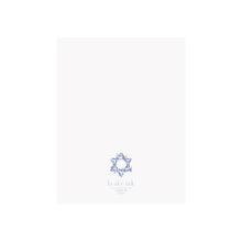 Load image into Gallery viewer, Brake Ink Stationery - Star of David Greeting Card: BOX SET OF 8