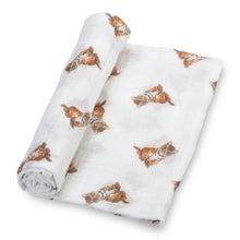 Load image into Gallery viewer, LollyBanks - Tiger Cub Baby Swaddle Blanket
