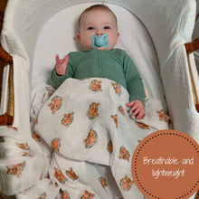 Load image into Gallery viewer, LollyBanks - You're Roar-some Baby Swaddle Blanket