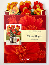 Load image into Gallery viewer, French Poppies Pop-up Greeting Card
