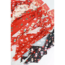 Load image into Gallery viewer, Love and Repeat - Christmas Theme Scarf Scrunchie Set
