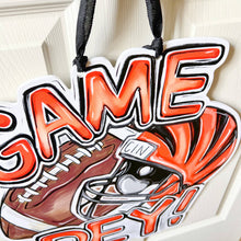 Load image into Gallery viewer, Cincinnati Bengals Game Dey Door Hanger -Who Dey Bengals