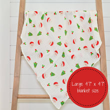 Load image into Gallery viewer, LollyBanks - Santa Claus is Coming to Town Christmas Baby Swaddle Blanket