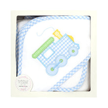 Load image into Gallery viewer, 3 Marthas Train Hooded Towel Set