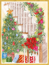 Load image into Gallery viewer, Caspari Decorated Staircase Christmas Tree Size C BC