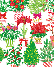 Load image into Gallery viewer, Caspari Christmas Flower Market Size A BC