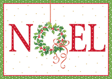 Load image into Gallery viewer, Caspari Noel Wreath Size B BC