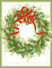 Load image into Gallery viewer, Caspari Greenery Wreath Size C BC