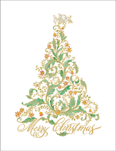 Load image into Gallery viewer, Caspari Calligrphy Christmas Tree Size C BC