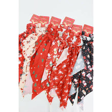Load image into Gallery viewer, Love and Repeat - Christmas Theme Scarf Scrunchie Set