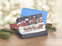 Load image into Gallery viewer, Masterpiece Studios - Santa & Sleigh Boxed Holiday Cards