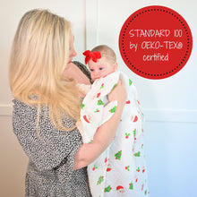 Load image into Gallery viewer, LollyBanks - Santa Claus is Coming to Town Christmas Baby Swaddle Blanket