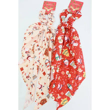 Load image into Gallery viewer, Love and Repeat - Christmas Theme Scarf Scrunchie Set