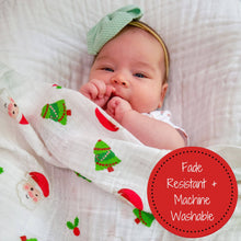 Load image into Gallery viewer, LollyBanks - Santa Claus is Coming to Town Christmas Baby Swaddle Blanket