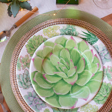 Load image into Gallery viewer, Caspari Succulents Paper Salad & Dessert Plates