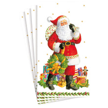 Load image into Gallery viewer, Caspari Jolly St. Nick Guest Towel Napkin