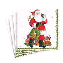 Load image into Gallery viewer, Caspari Jolly St. Nick Luncheon Napkin