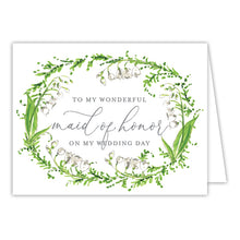Load image into Gallery viewer, Wedding Greenery Wreath Boxed Stationery Set