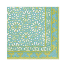 Load image into Gallery viewer, Caspari Alhambra Paper Luncheon Napkins in Turquoise