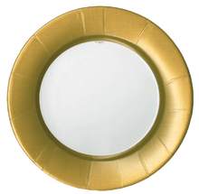 Load image into Gallery viewer, Caspari Linen Border Paper Dinner Plate