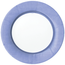 Load image into Gallery viewer, Caspari Linen Border Paper Salad Plate