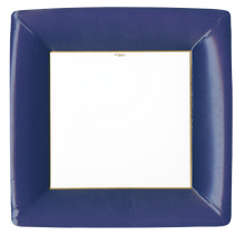 Load image into Gallery viewer, Caspari Grosgrain Square Paper Dinner Plate