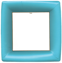 Load image into Gallery viewer, Caspari Grosgrain Square Paper Dinner Plate