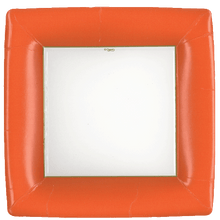 Load image into Gallery viewer, Caspari Grosgrain Square Paper Dinner Plate