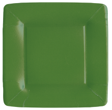 Load image into Gallery viewer, Caspari Grosgrain Square Paper Salad Plate