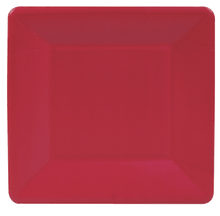 Load image into Gallery viewer, Caspari Grosgrain Square Paper Salad Plate