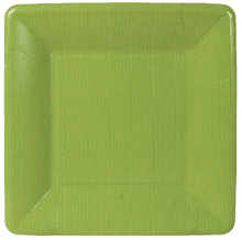 Load image into Gallery viewer, Caspari Grosgrain Square Paper Salad Plate