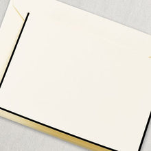 Load image into Gallery viewer, Crane Black Bordered Ecru Note