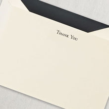Load image into Gallery viewer, Crane Black Engraved Thank You Cards