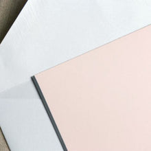 Load image into Gallery viewer, Crane Charcoal Bordered Pink Note