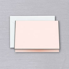Load image into Gallery viewer, Crane Charcoal Bordered Pink Note