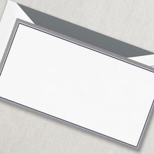 Load image into Gallery viewer, Crane Charcoal and Navy Bordered Monarch Card