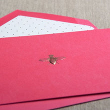 Load image into Gallery viewer, Crane Engraved Hibiscus Queen Bee Note