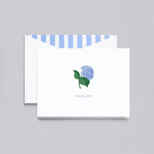 Load image into Gallery viewer, Crane Engraved Hydrangea Thank You Note