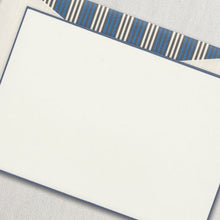 Load image into Gallery viewer, Crane French Blue Bordered Card