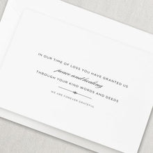 Load image into Gallery viewer, Crane Engraved Sympathy Acknowledgement Note