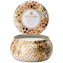 Load image into Gallery viewer, Voluspa Prosecco Bellini 2-Wick Tin Candle
