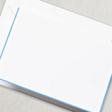 Load image into Gallery viewer, Newport Blue Bordered Pearl White Note