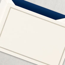 Load image into Gallery viewer, Crane Regent Blue Triple Hairline Card